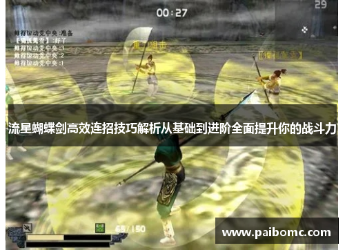 流星蝴蝶剑高效连招技巧解析从基础到进阶全面提升你的战斗力